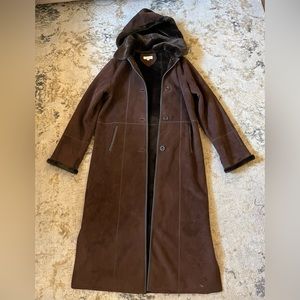 Long Brown Jessica 90s Coat